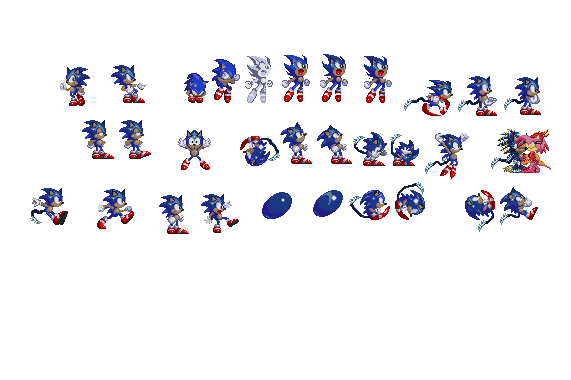 Sonic and the Demon Chaos on The Duck : Demon Sonic Sprite page
