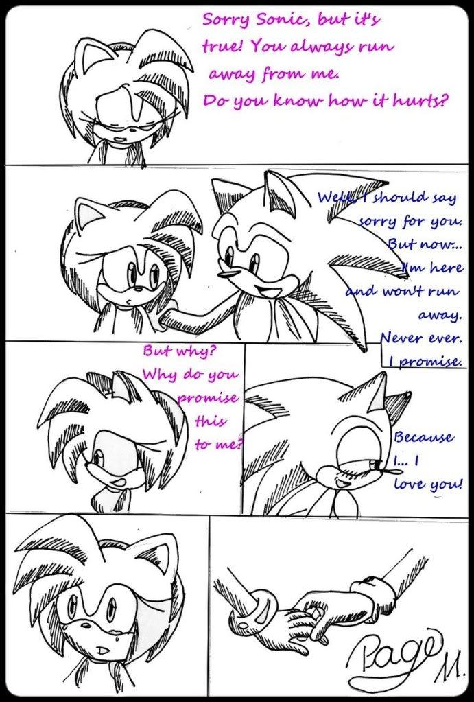 Sonic and Amy on The Duck : Sonic and Amy comic page 11